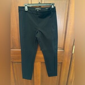 Dress black straight leg ankle pants